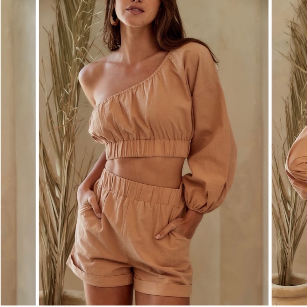 12th Tribe Tan Milo two-piece set